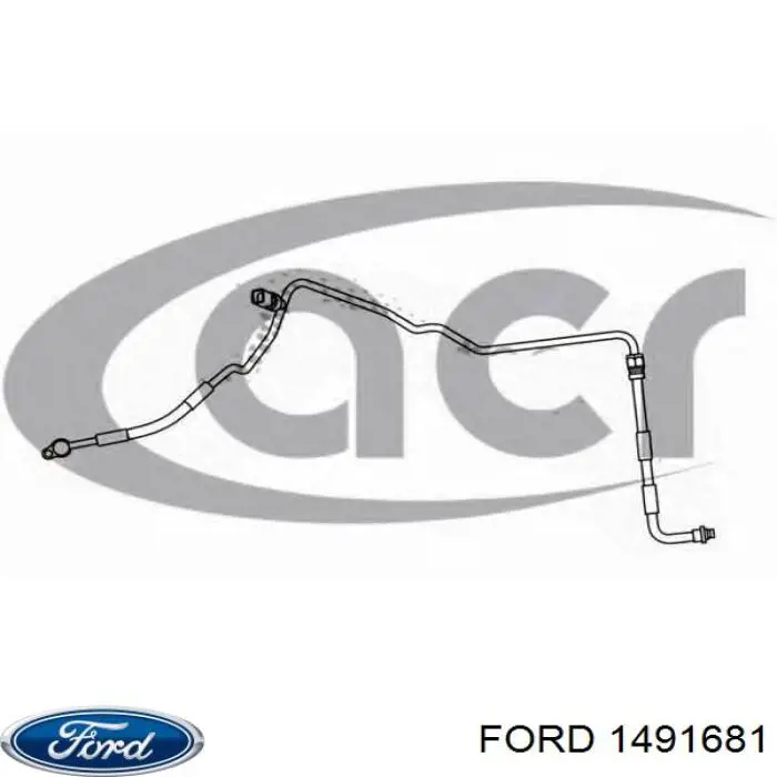 Przewód klimatyzacji, od chłodnicy do parownika Ford 1491681 cena, od 80,02 USD