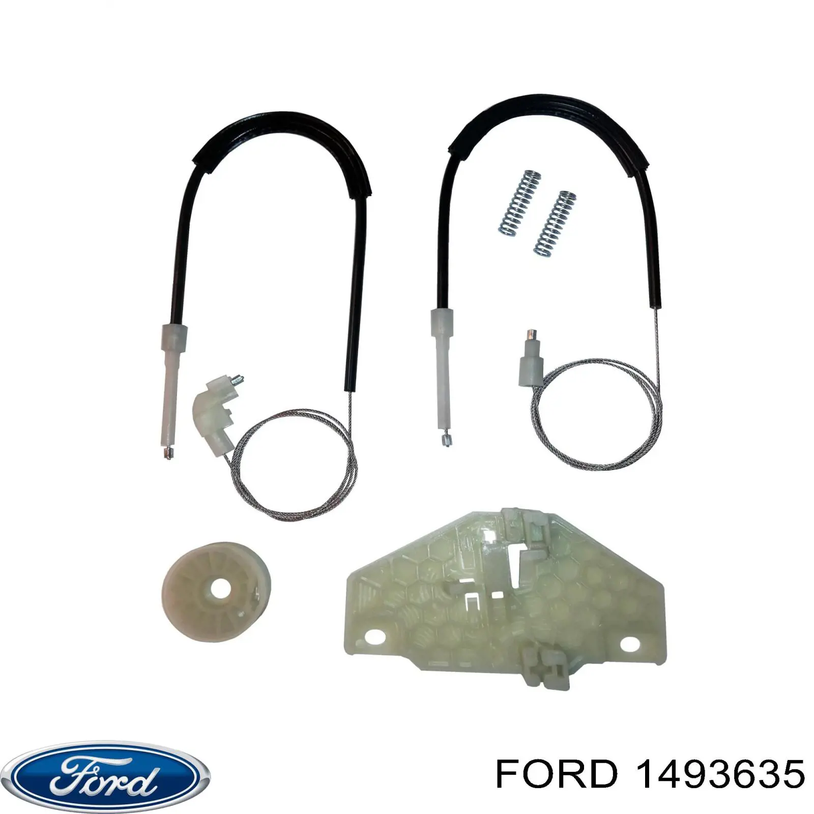 Mechanizm podnoszenia szyby drzwi przednich prawych Ford 1493635 cena, od 85,53 USD