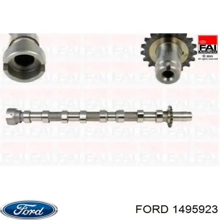 1495923 Ford Wał rozrządu silnika wylotowy, wydechowy