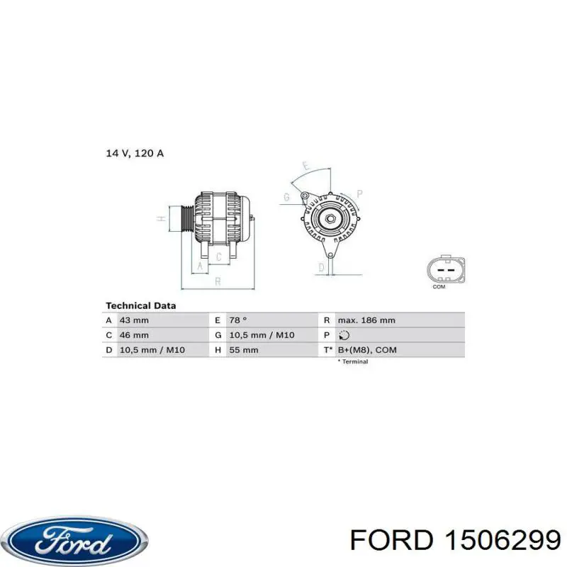 Do koszyka 1506299 Ford Alternator