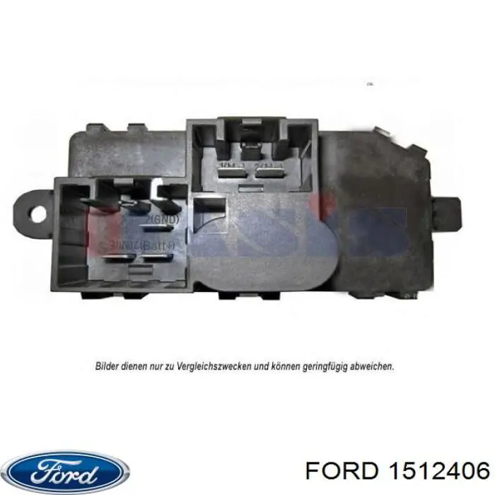 Rezystor wentylatora nagrzewnicy (ogrzewacza kabiny) Ford 1512406 cena, od 45,97 USD