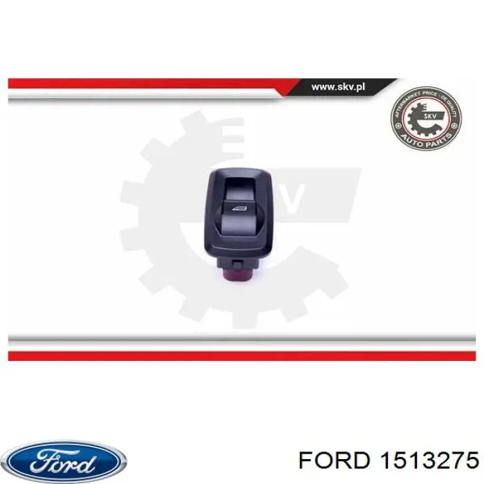 Włącznik przyciskowy podnośnika szyby przedni prawy Ford 1513275 cena, od 27,24 USD