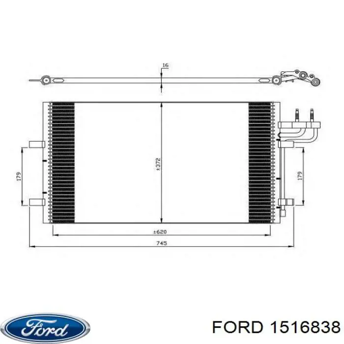 1516838 Ford Chłodnica klimatyzacji
