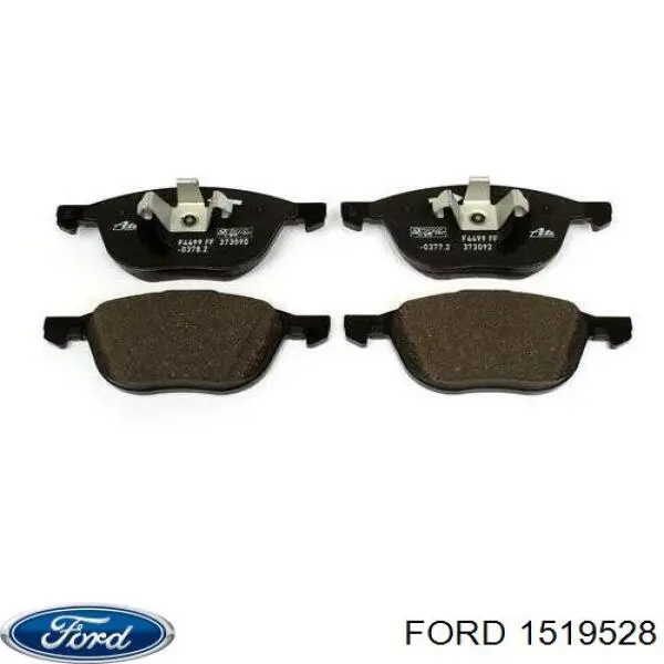 Do koszyka 1519528 Ford Klocki hamulcowe przednie tarczowe