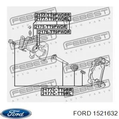 Zacisk hamulcowy tylny prawy Ford 1521632 cena, od 79,02 USD