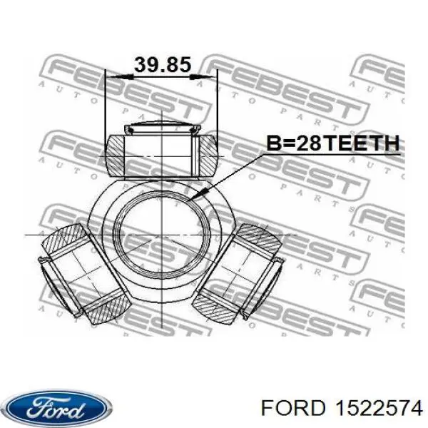 1522574 Ford Przegub homokinetyczny wewnętrzny przedni lewy