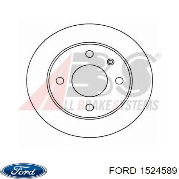1524589 Ford tarcza hamulcowa przednia