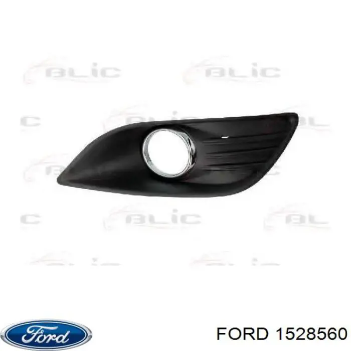 1528560 Ford zaślepka (kratka lamp przeciwmgielnych zderzaka przedniego prawa)