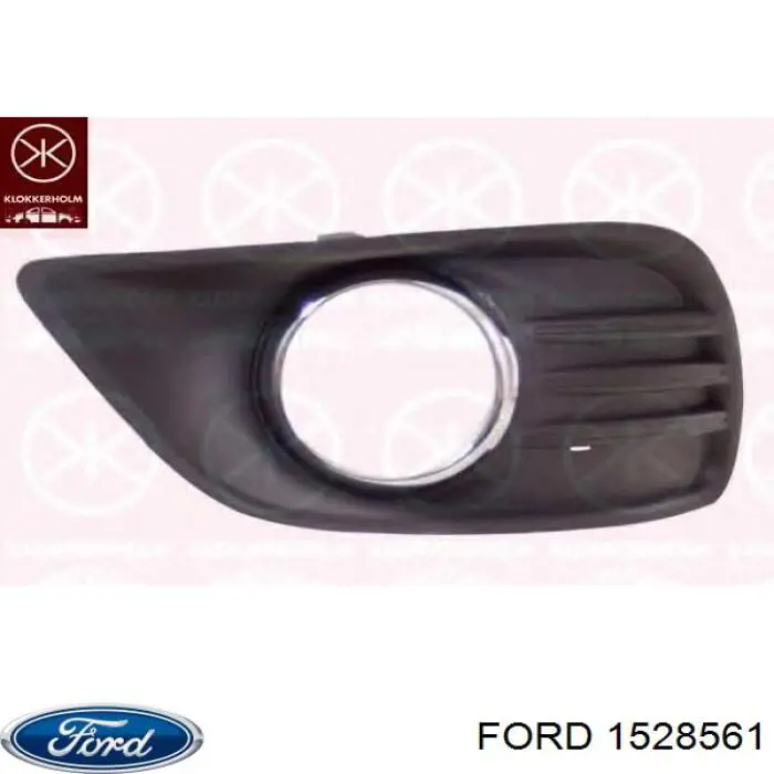 Zaślepka (kratki) lamp przeciwmgielnych zderzaka przedniego lewa Ford Fiesta 6 (CB1)