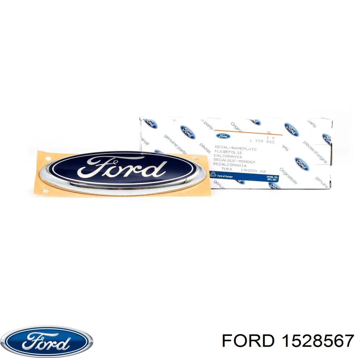 Emblemat na klapę bagaznika (znaczek firmowy) Ford 1528567 cena, od 69,60 USD