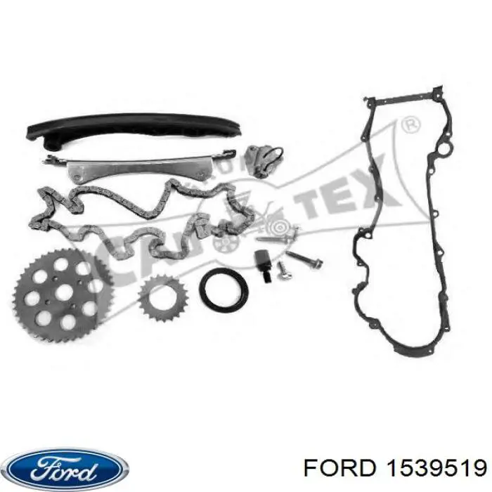 Koło zębatewalcowe wałka rozrządu silnika 1539519 Ford