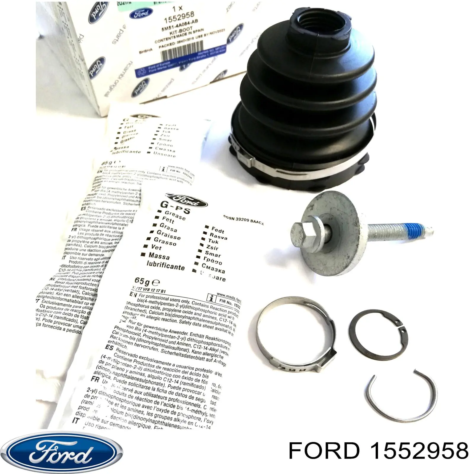 Do koszyka 1552958 Ford Osłona przegubu homokinetycznego półosi przedniej wewnętrzna