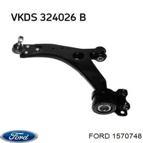 Wahacz zawieszenia przedniego dolny lewy Ford 1570748 cena, od 71,65 USD
