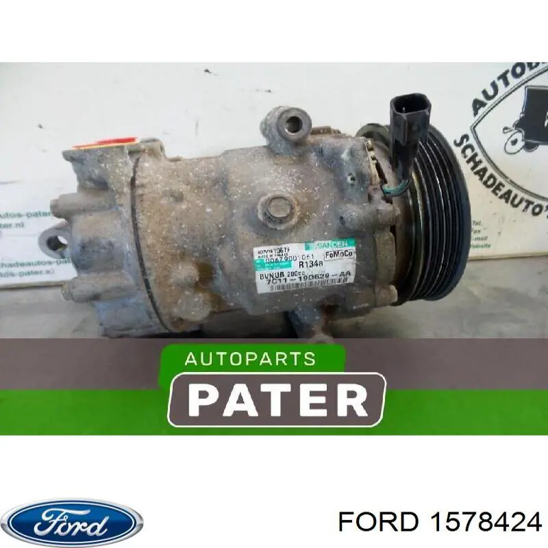 Sprężarka klimatyzacji Ford 1578424 cena, od 120,88 USD