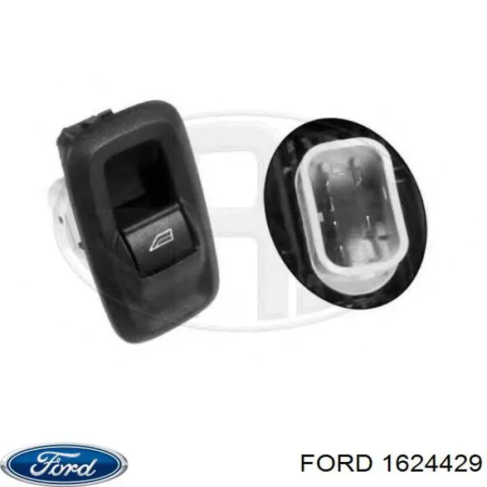 Włącznik przyciskowy podnośnika szyby przedni prawy Ford 1624429 cena, od 30,65 USD