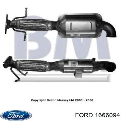 1666094 Ford Konwerter-katalizator