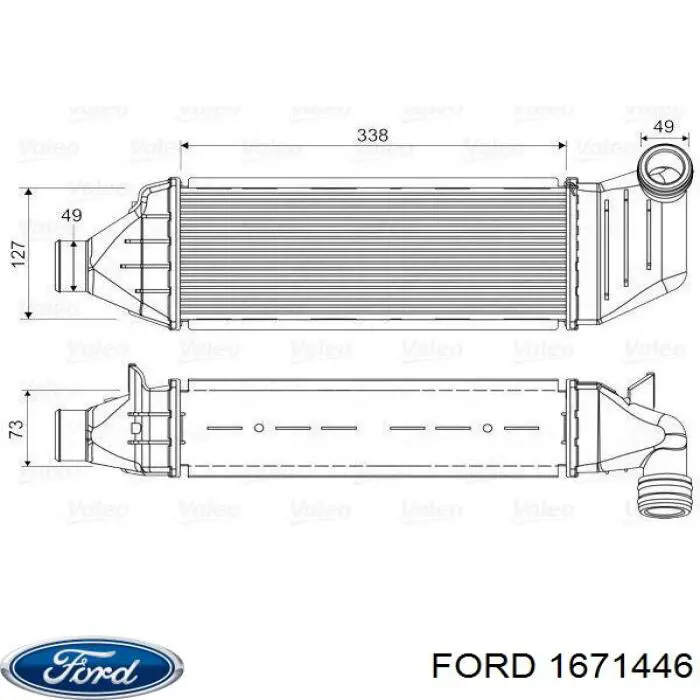  Chłodnica intercoolera Ford Mondeo 2