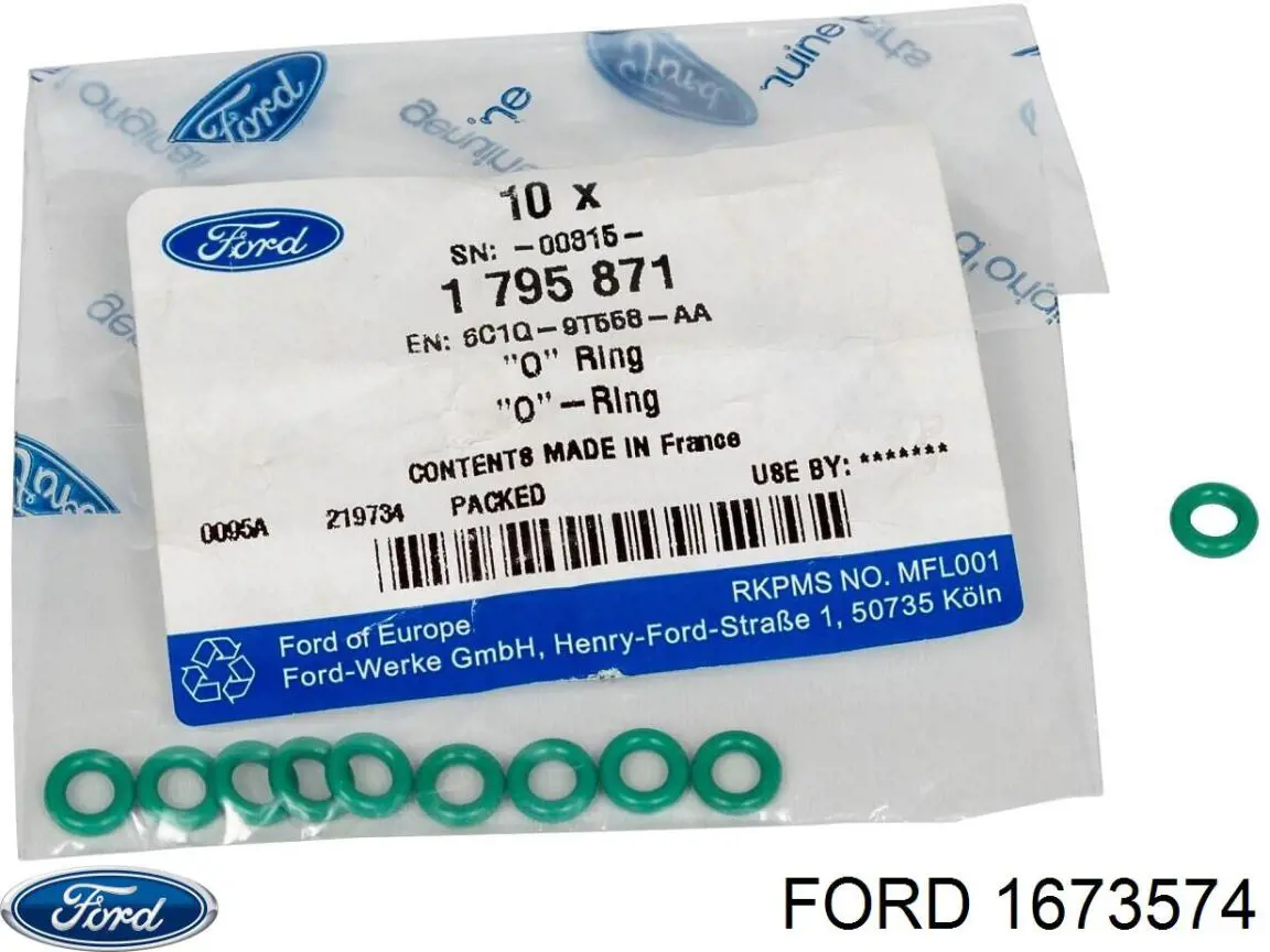Pierścień uszczelniający króciec rury tłocznej wtryskiwacza Ford 1673574 cena, od 2,57 USD