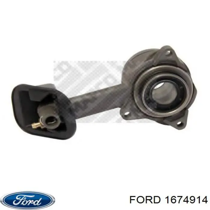 1674914 Ford Cylinder roboczy sprzęgła (wysprzęglik) w komplecie z łożyskiem wyciskowym