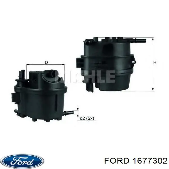 Filtr paliwa Ford 1677302 cena, od 45,43 USD