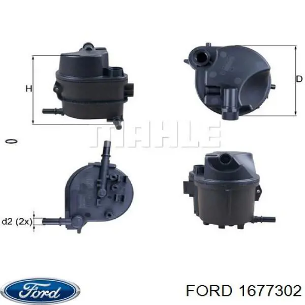 Do koszyka 1677302 Ford Filtr paliwa