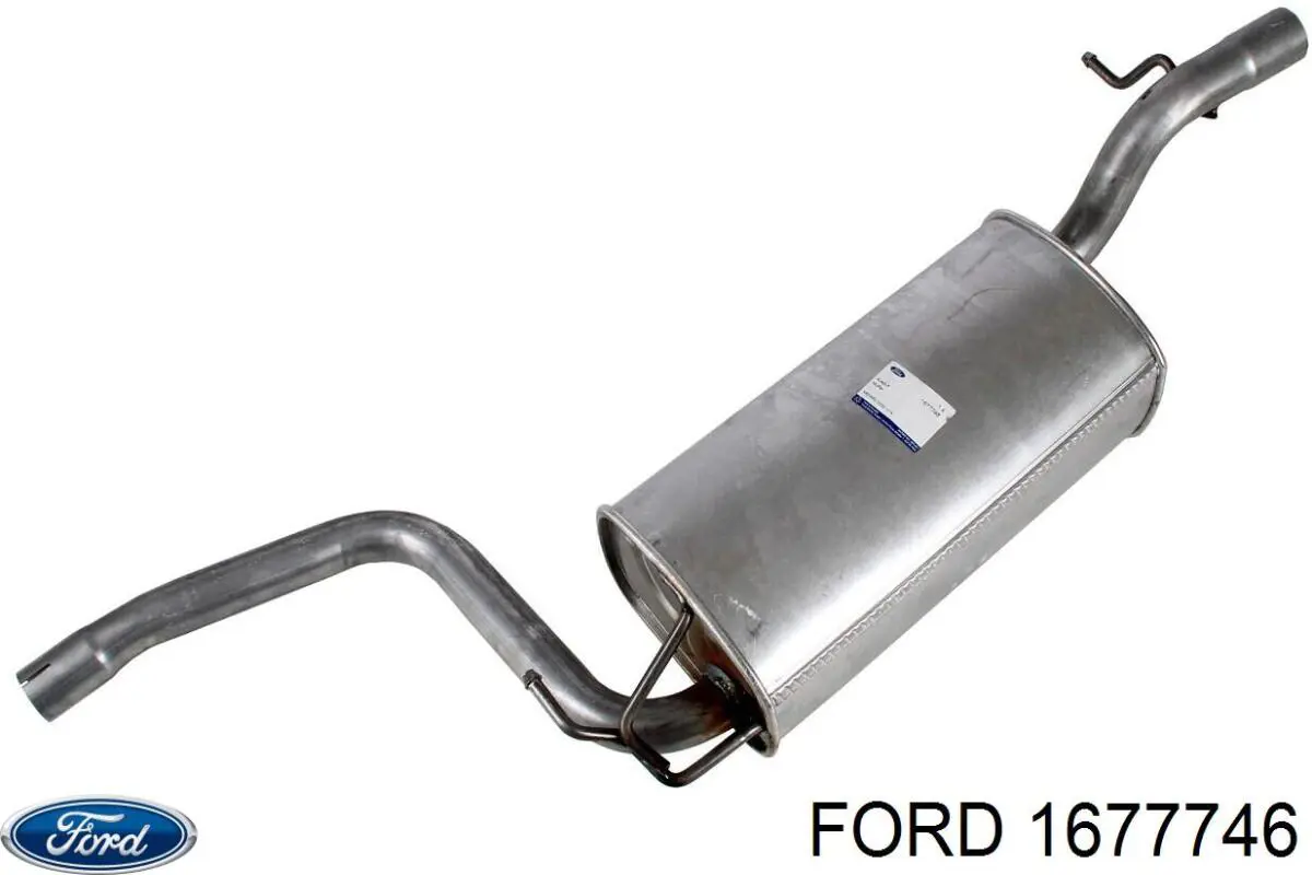 Do koszyka 1677746 Ford Tłumik, środkowa część
