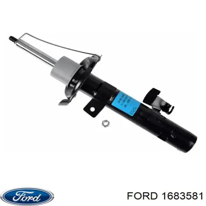 Do koszyka 1683581 Ford Amortyzator przedni lewy