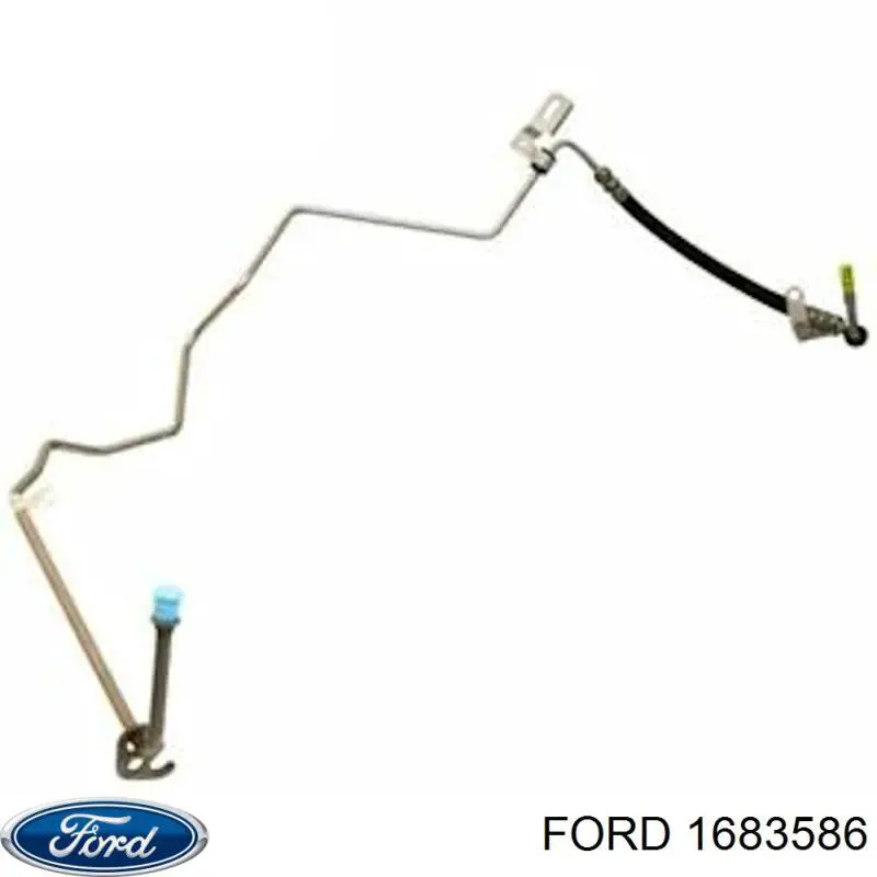 Przewód hydraulicznego układu wspomagania wysokiego ciśnienia, od pompy do maglownicy (mechanizmu) Ford 1683586 cena, od 51,17 USD
