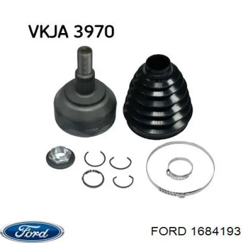 1684193 Ford Półoś napędowa przednia lewa