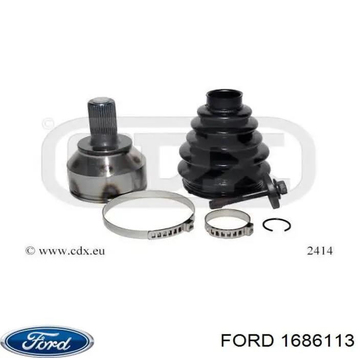 1686113 Ford półoś napędowa przednia prawa