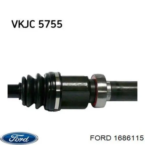 1686115 Ford Półoś napędowa przednia prawa