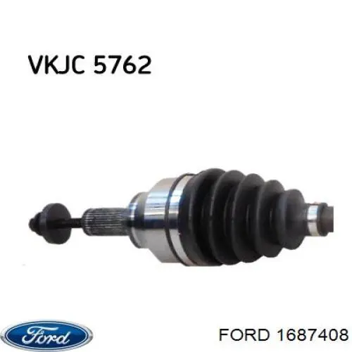 Półoś napędowa przednia prawa Ford 1687408 cena, od 93,38 USD