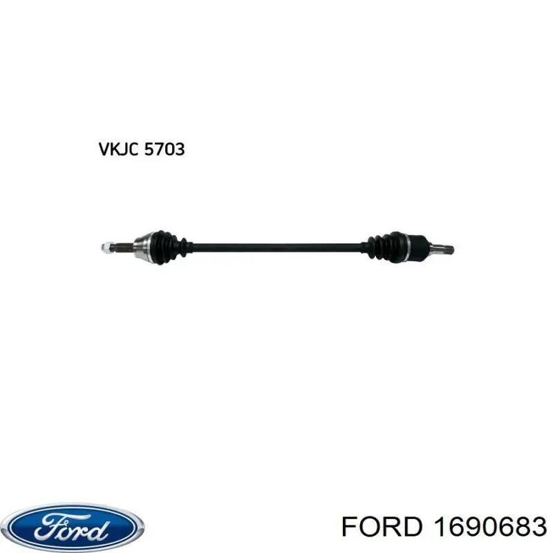Półoś napędowa przednia prawa do Ford Fiesta Mk4 JAS, JBS