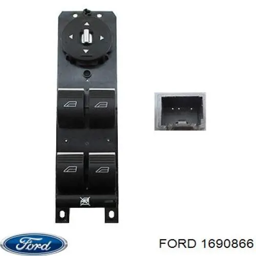 1690866 Ford panel przyciskowy sterowania podnośnikiem szyby przedni lewy