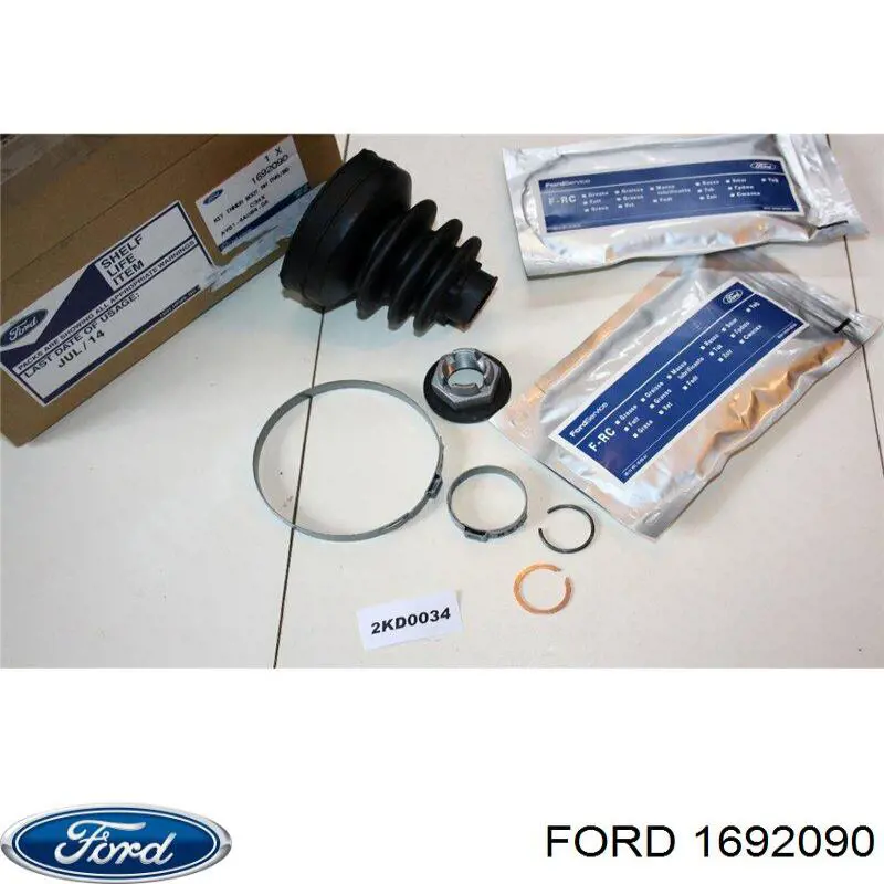Do koszyka 1692090 Ford Osłona przegubu homokinetycznego półosi przedniej wewnętrzna