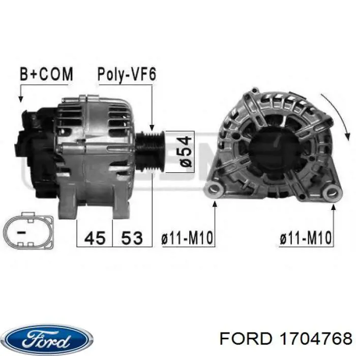 1704768 Ford alternator