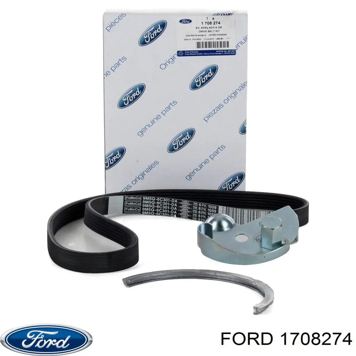 Do koszyka 1708274 Ford Pasek napędowy mechanizmów, zestaw