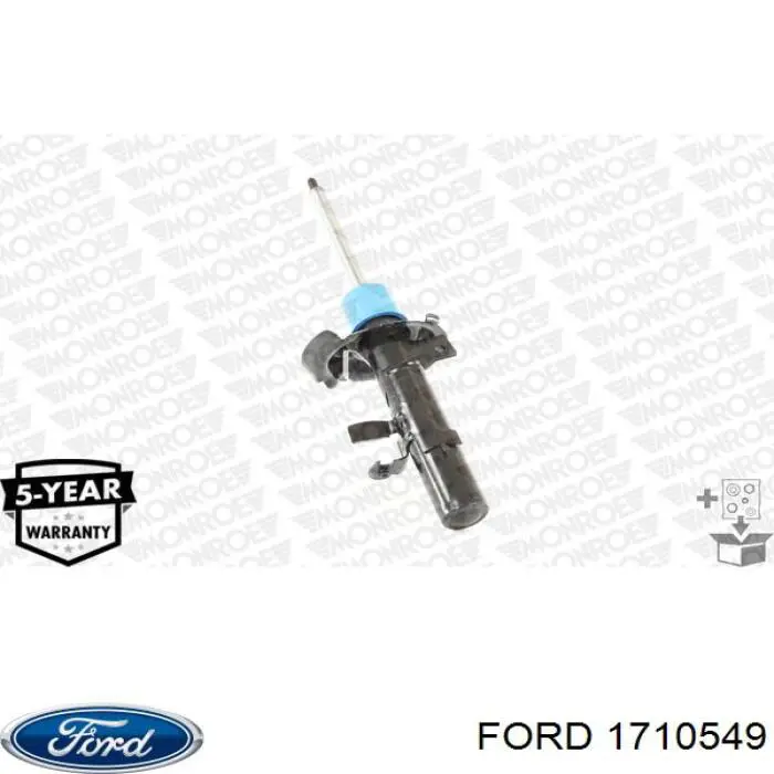 Do koszyka 1710549 Ford Amortyzator przedni