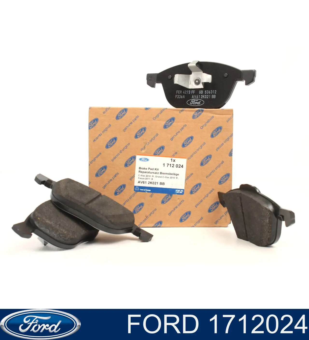 1712024 Ford Klocki hamulcowe przednie tarczowe