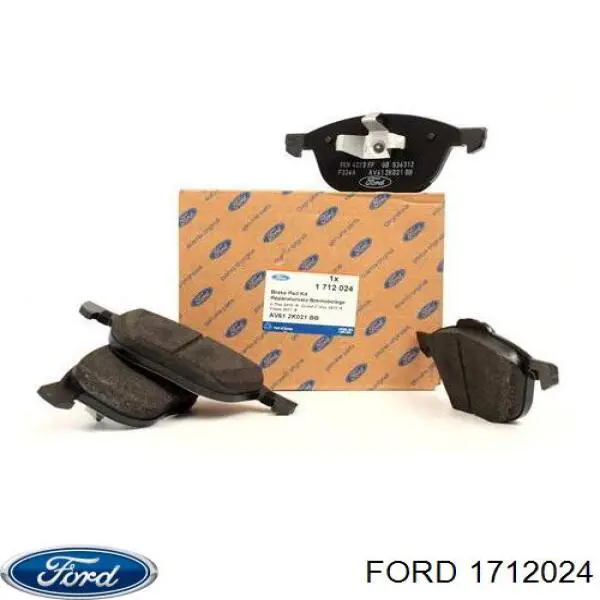 Do koszyka 1712024 Ford Klocki hamulcowe przednie tarczowe