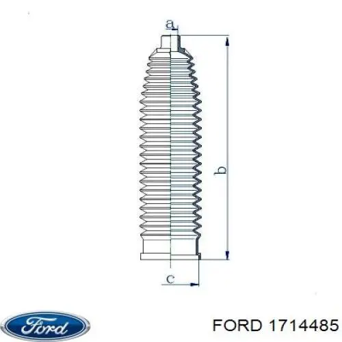 Do koszyka 1714485 Ford Osłona mechanizmu kierowniczego (maglownicy)