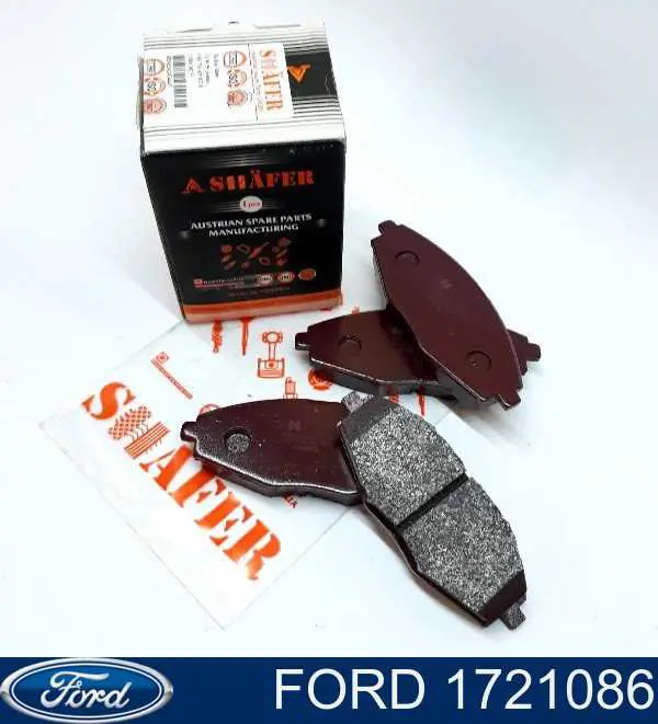 Do koszyka 1721086 Ford Klocki hamulcowe przednie tarczowe