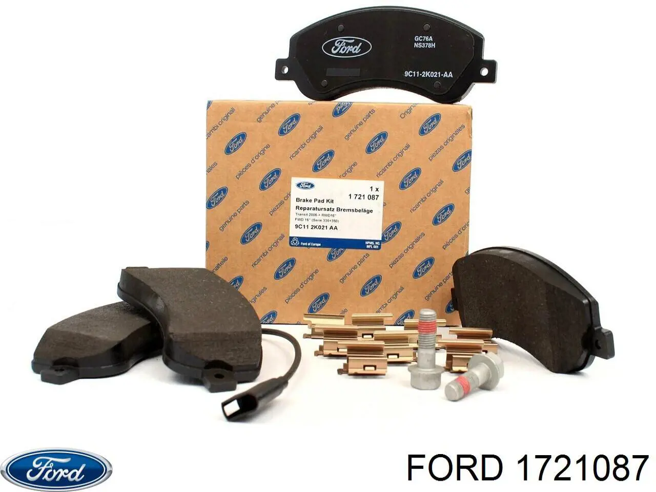 1721087 Ford Klocki hamulcowe przednie tarczowe