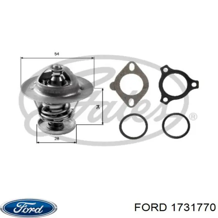 Do koszyka 1731770 Ford Obudowa termostatu
