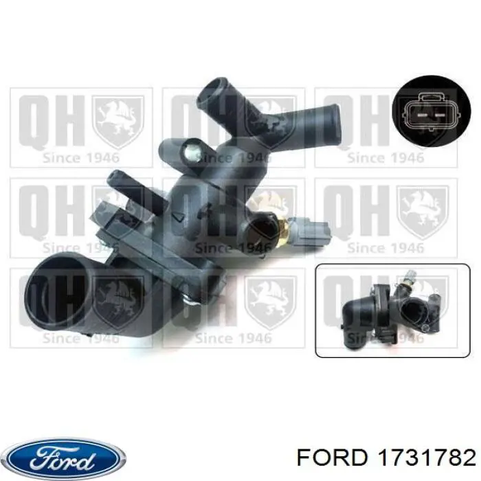 Obudowa termostatu Ford BK3Q8A586AB cena, od 40,58 USD