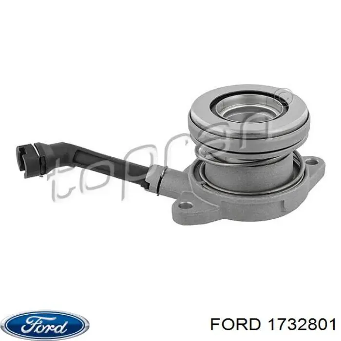 Do koszyka 1732801 Ford Cylinder roboczy sprzęgła (wysprzęglik) w komplecie z łożyskiem wyciskowym