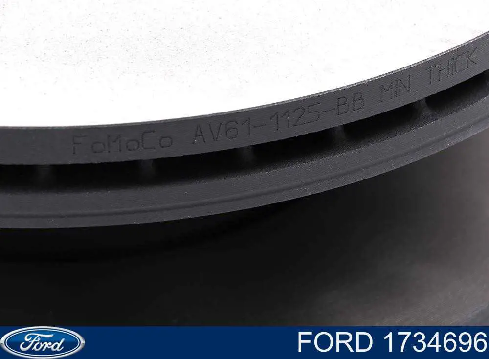 Do koszyka 1734696 Ford Tarcza hamulcowa przednia