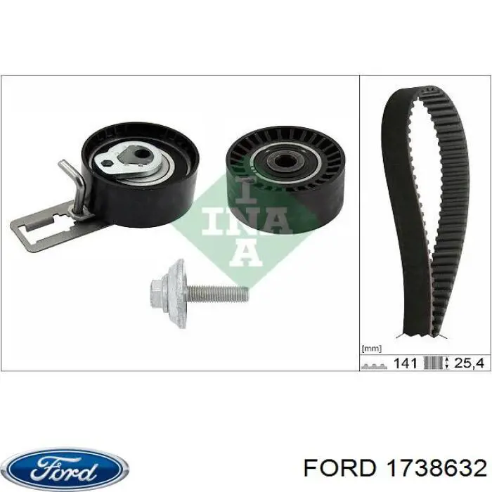 Do koszyka 1738632 Ford Pasek rozrządu, zestaw