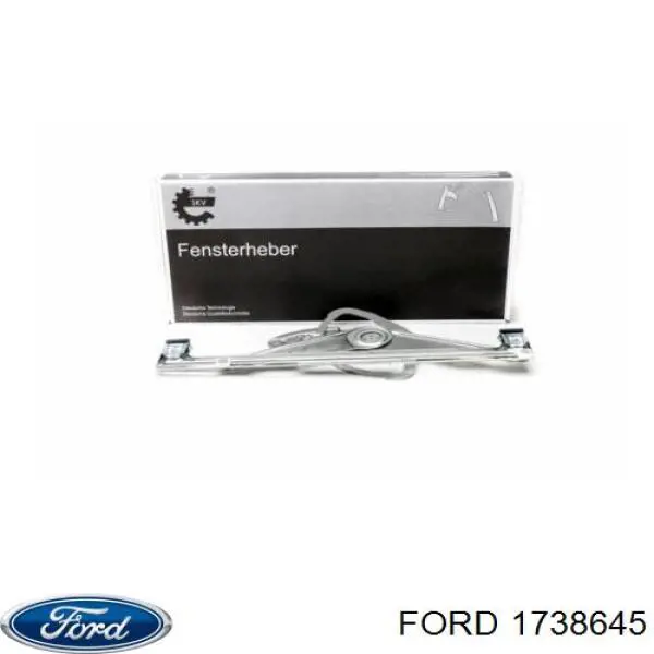 Mechanizm podnoszenia szyby drzwi przednich lewych Ford 1738645 cena, od 51,08 USD