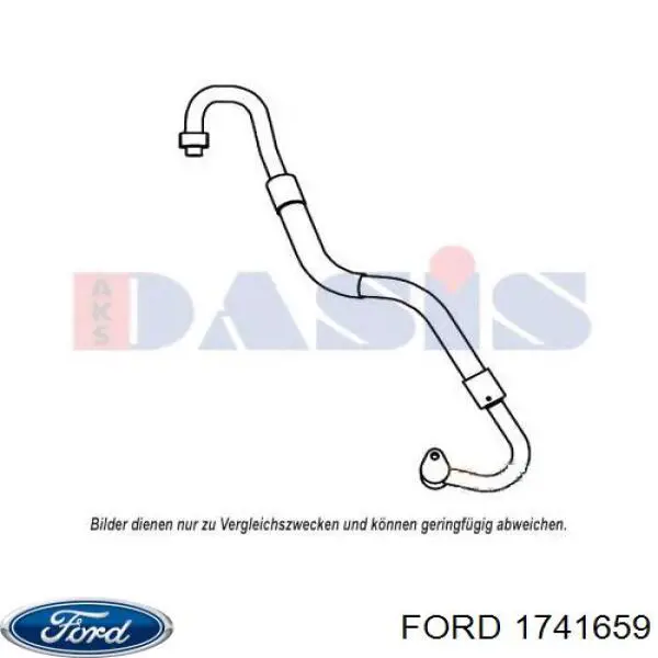 1741659 Ford Przewód klimatyzacji, od parownika do sprężarki